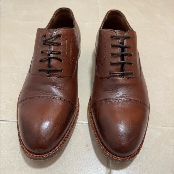 Beckett Simonon Dean Oxfords Full Grain Leather Oak Color Size 7 US Men’s